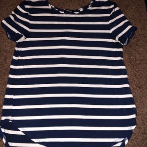 PREMISE NAVY AND WHITE STRIPED TEE